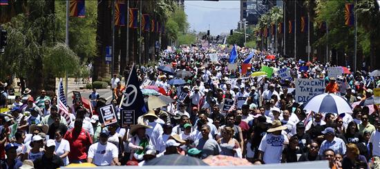 Phoenix vivió jornada histórica en favor de la justicia y en contra de la SB1070