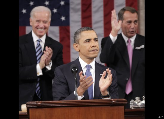 Obama pide al congreso apoyo para la creación de puestos de trabajo durante el discurso sobre el Estado de la Unión