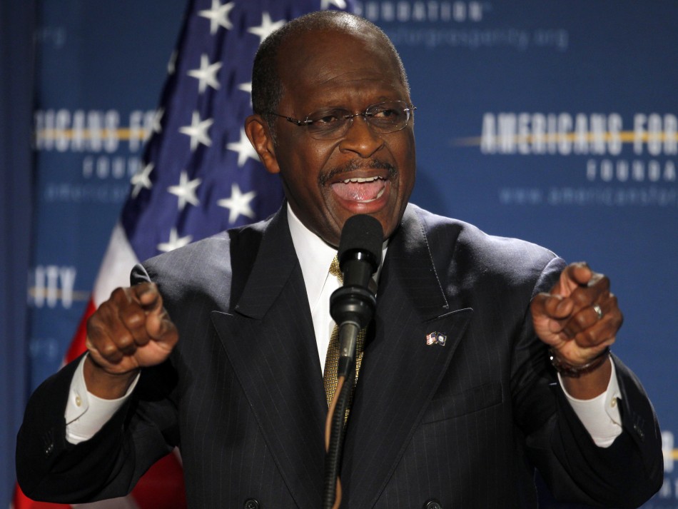 Cain lidera con Romney la candidatura presidencial pese a escándalo, según un sondeo