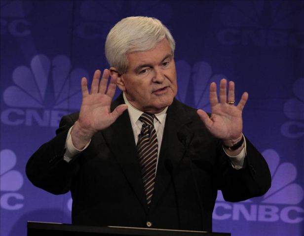 El candidato republicano Gingrich encabeza las encuestas tras la renuncia de Cain