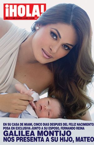 Galilea Montijo presenta a su hijo en la portada de HOLA