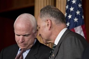 John McCain, Charles Schumer