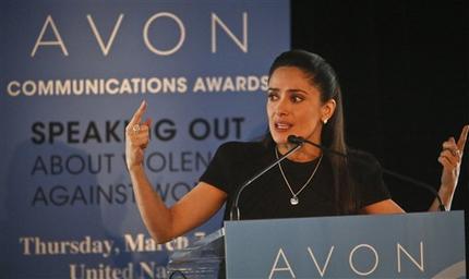 Hayek en la ONU llama a respeto de la mujer