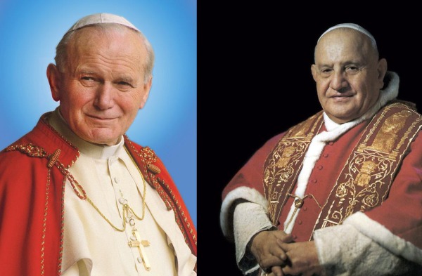 Canonizarán juntos a Juan Pablo II y Juan XXIII