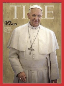 El papa Francisco fue designado Personaje del Año 2013 por la revista Time, que suministró esta foto sin fecha el 11 de diciembre del 2013. (AP Foto/)