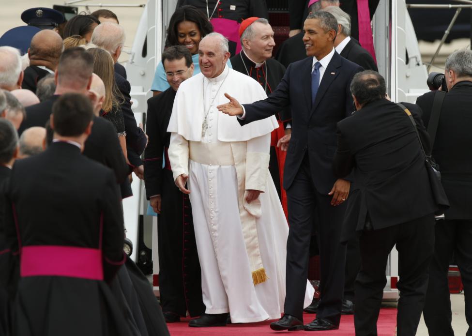 El Papa Francisco llegó a Estados Unidos, en el marco de un recibimiento único y apoteósico