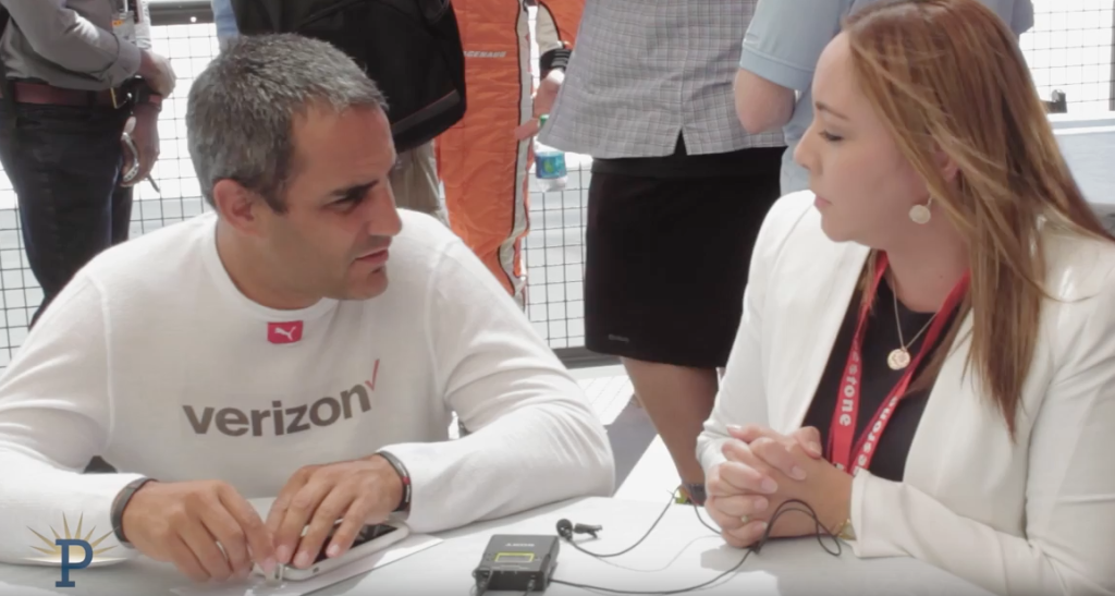 Juan Pablo Montoya concede entrevista exclusiva a Panorama Online durante su participación en la IndyCar Series