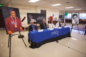 The press conference on Monday was held in an exercise room at the Center used every day by hundreds of patients stricken with the same disease as Ali, who died Friday at 74. They receive the same care that “The Greatest” did.  The Center is located on the Dignity Health St. Joseph’s Hospital and Medical Center campus, which houses Barrow Neurological Institute.