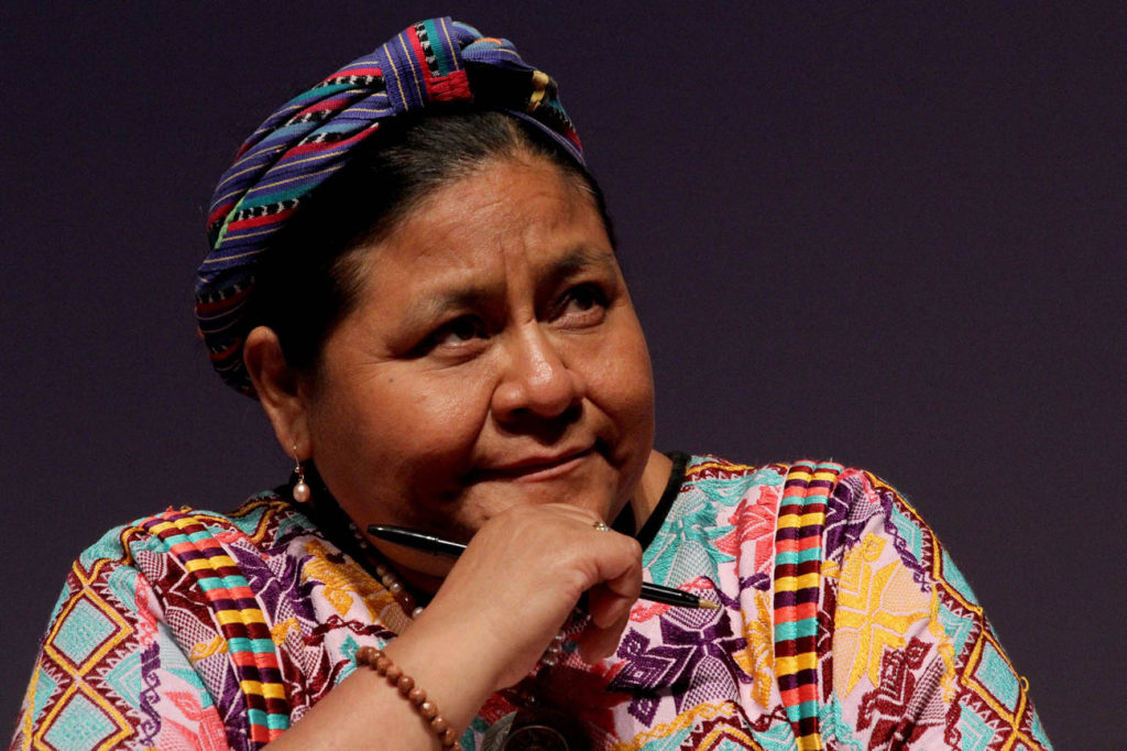 Rigoberta Menchú suma su voz en contra de la violencia hacia la mujer