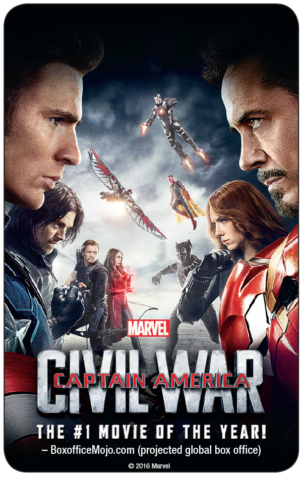 Gana con Panorama tarjetas digitales de la película de Captain America: Civil War