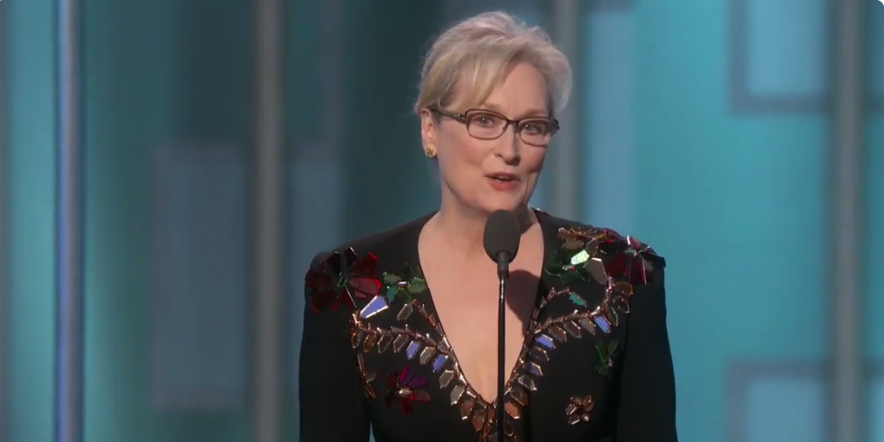 Trump responde a comentarios de Meryl Streep durante gala de los Globos de Oro