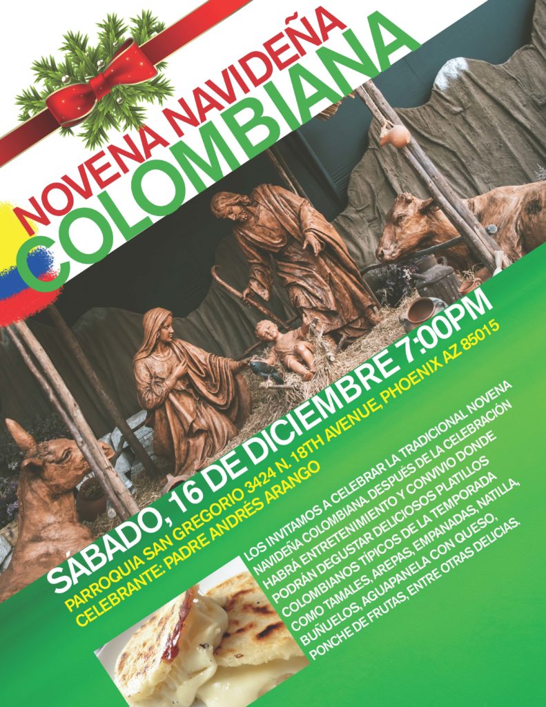 EVENTO LOCAL: Ven a celebrar una típica noche de Novena Navideña al estilo colombiano