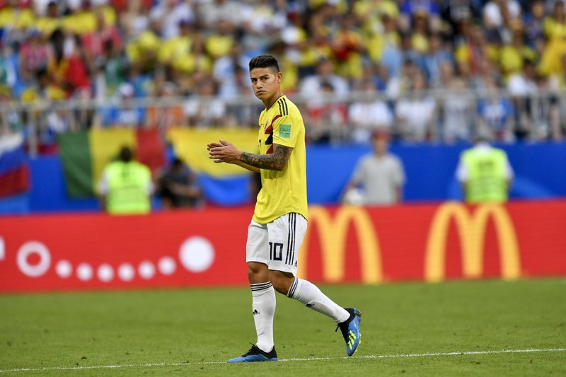 La incógnita continúa: ¿Jugará James en el enfrentamiento Colombia-Inglaterra?